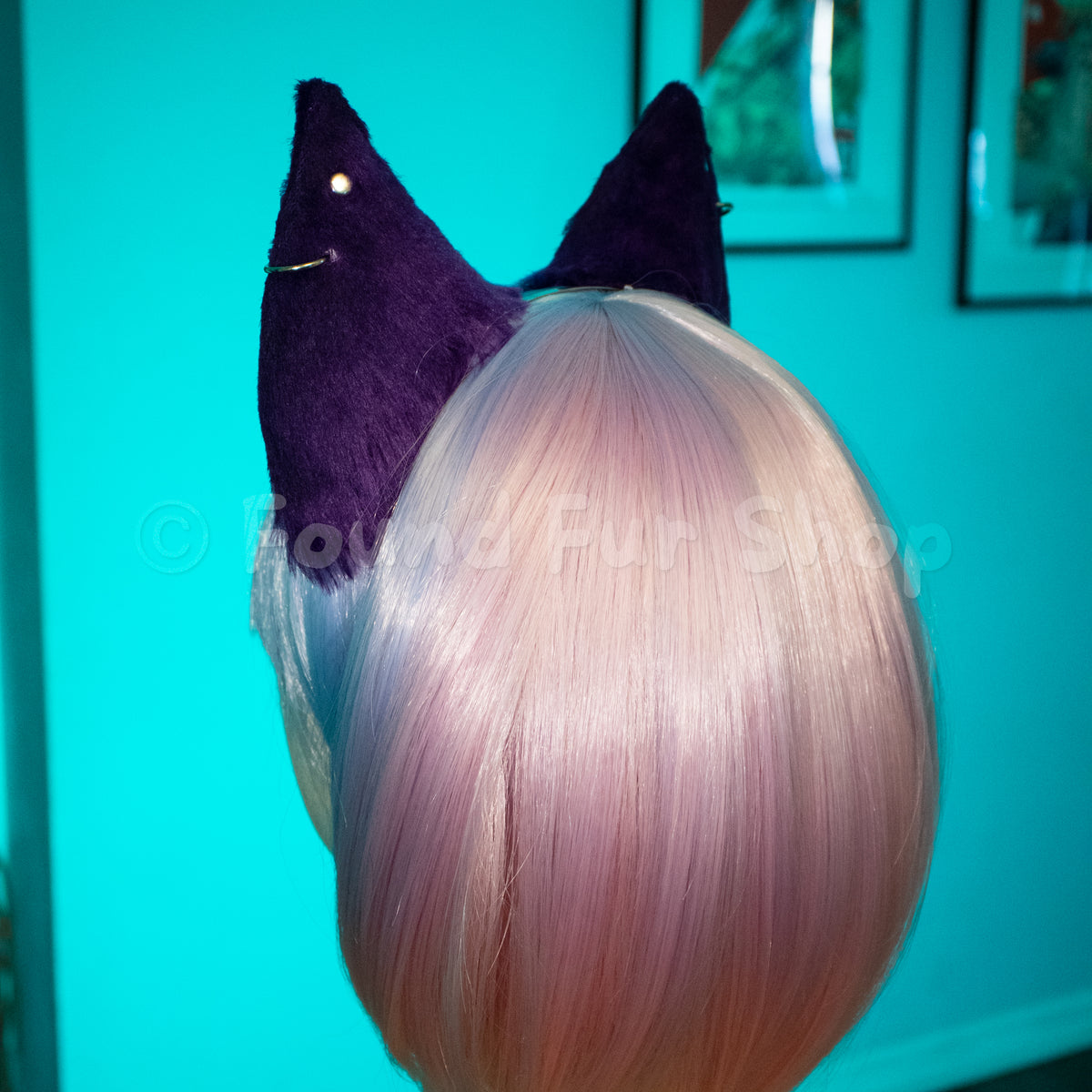 "Josie" - Purple and Pink Cat Ears