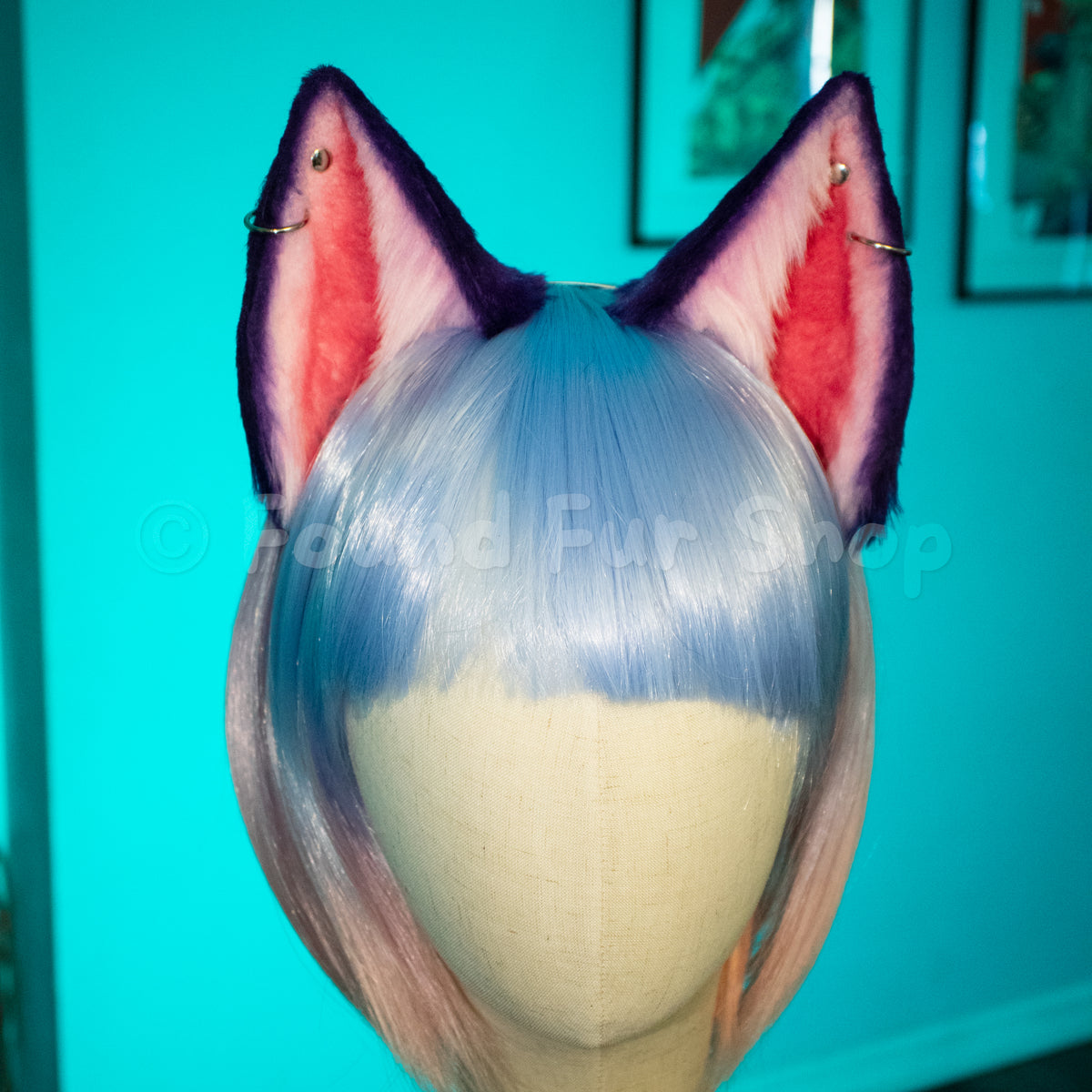 "Josie" - Purple and Pink Cat Ears