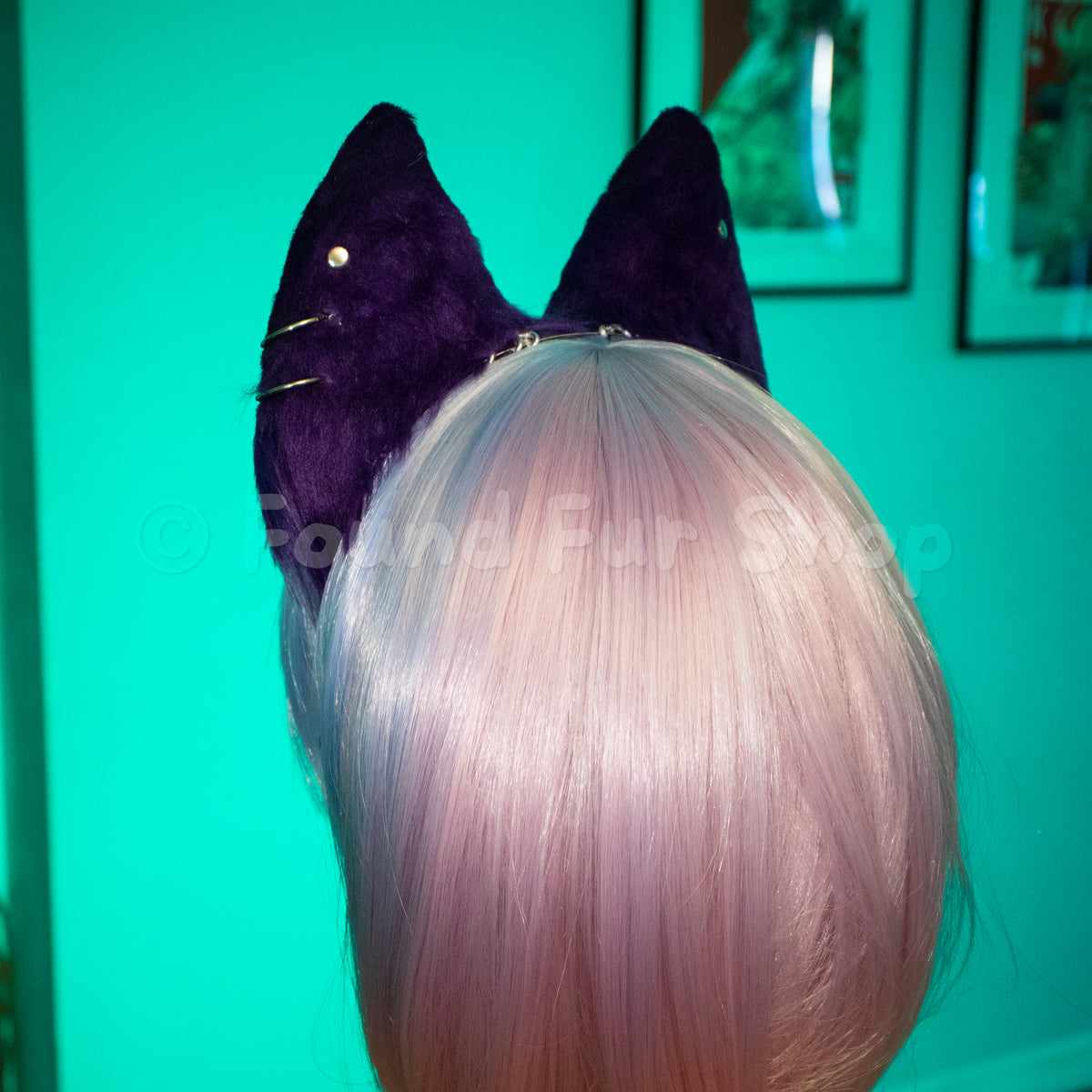 "Rae" - Purple and Pink Cat Ears