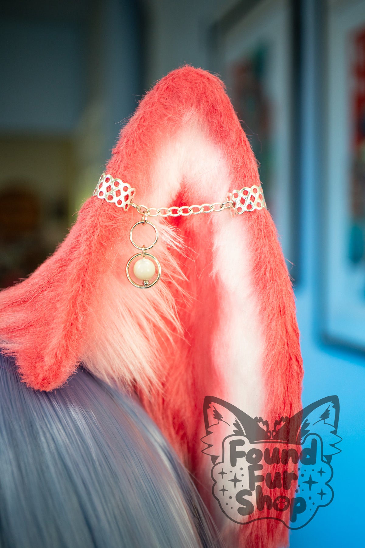 "Imogen" - Light Pink and White Cat Ears