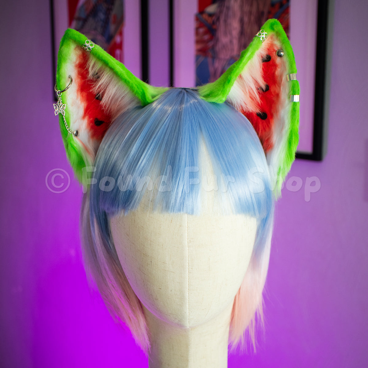 "Sunny" - Watermelon Cat Ears